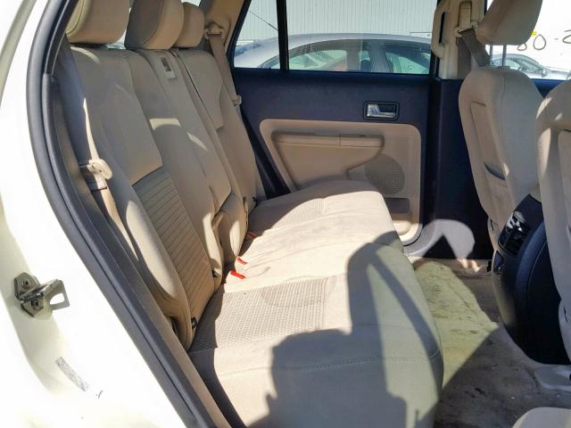 2FMDK36C48BA26993 - 2008 FORD EDGE SE CREAM photo 6