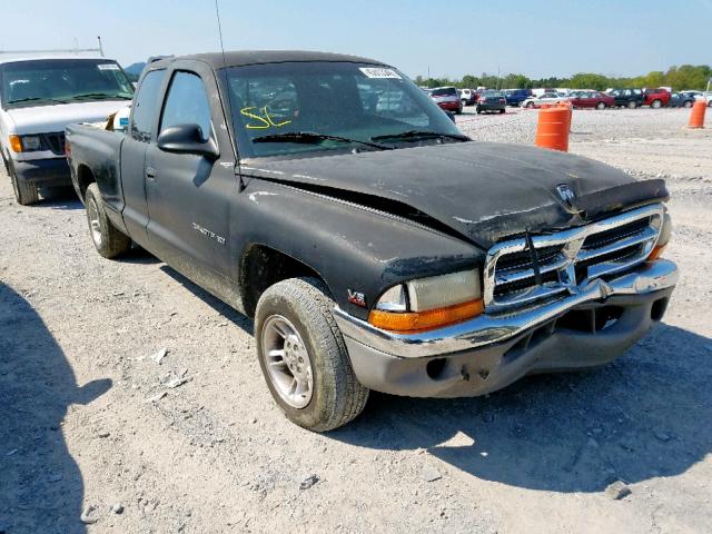 1B7GL22X2XS257767 - 1999 DODGE DAKOTA BLACK photo 1