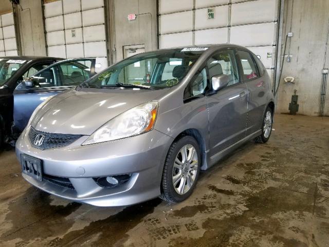 JHMGE87479S065337 - 2009 HONDA FIT SPORT GRAY photo 2