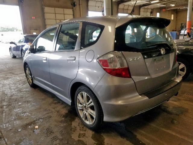 JHMGE87479S065337 - 2009 HONDA FIT SPORT GRAY photo 3