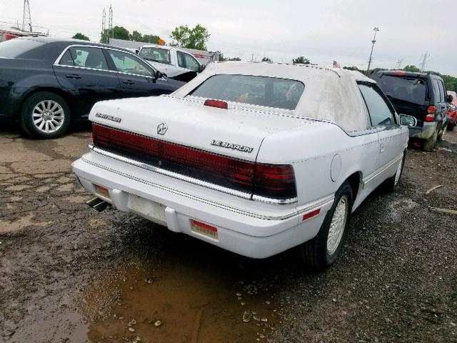 1C3BJ45E0JG412532 - 1988 CHRYSLER LEBARON WHITE photo 4