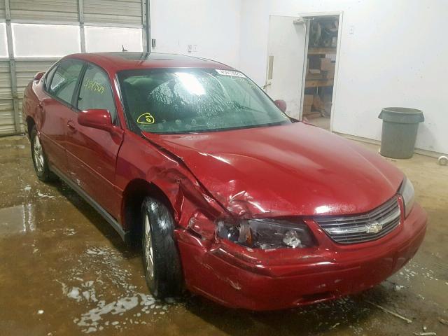 2G1WF52E559396026 - 2005 CHEVROLET IMPALA MAROON photo 1