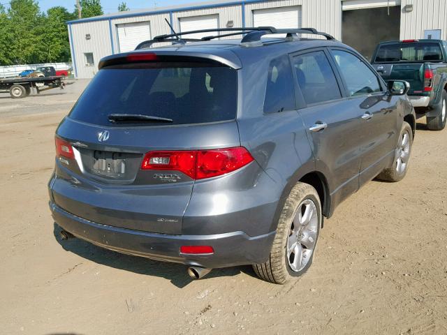 5J8TB185X8A006943 - 2008 ACURA RDX TECHNO GRAY photo 4