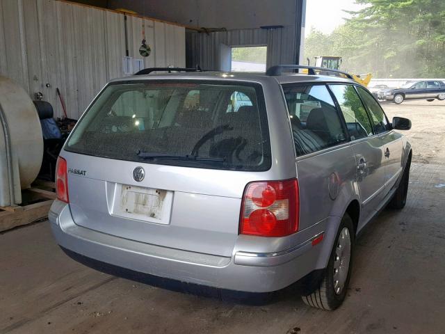 WVWND63B94E036868 - 2004 VOLKSWAGEN PASSAT GL SILVER photo 4