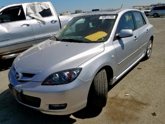 JM1BK344891217045 - 2009 MAZDA 3 S SILVER photo 2