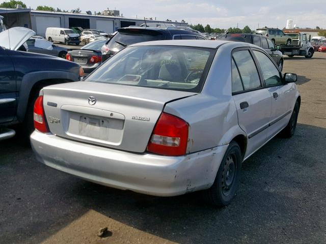 JM1BJ2229Y0266001 - 2000 MAZDA PROTEGE DX GRAY photo 4