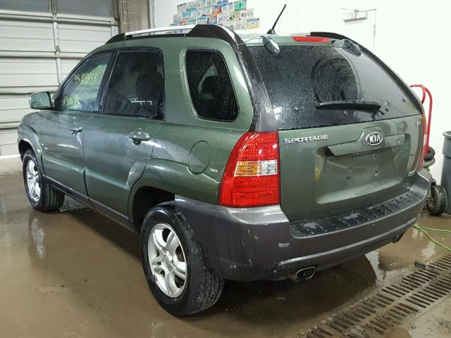 KNDJE723267164646 - 2006 KIA NEW SPORTA GREEN photo 3