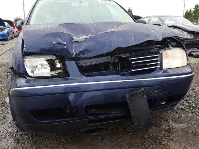 3VWRA69M84M085893 - 2004 VOLKSWAGEN JETTA GL BLUE photo 9