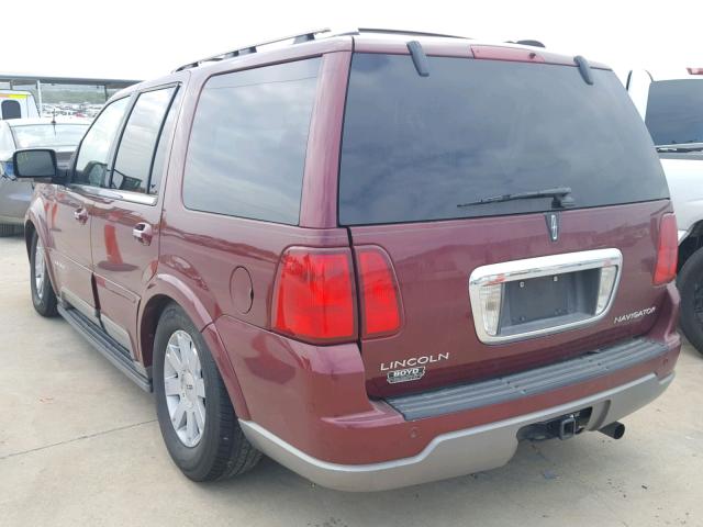 5LMFU28R94LJ06957 - 2004 LINCOLN NAVIGATOR 栗色 照片 3