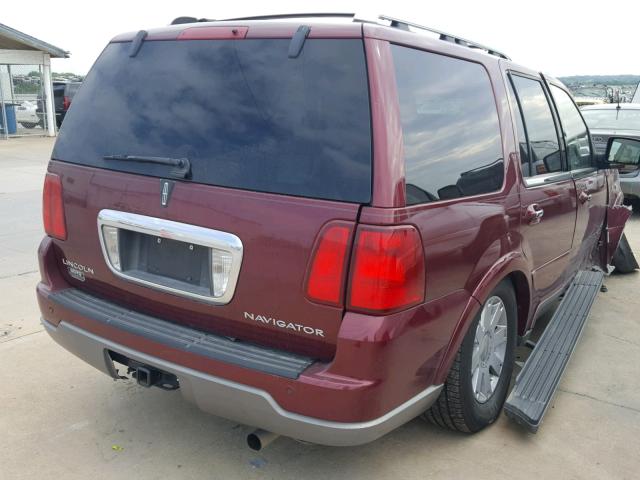 5LMFU28R94LJ06957 - 2004 LINCOLN NAVIGATOR 栗色 照片 4