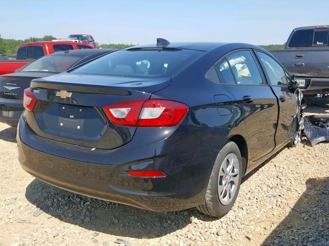 1G1BJ5SM2K7102826 - 2019 CHEVROLET CRUZE BLACK photo 4