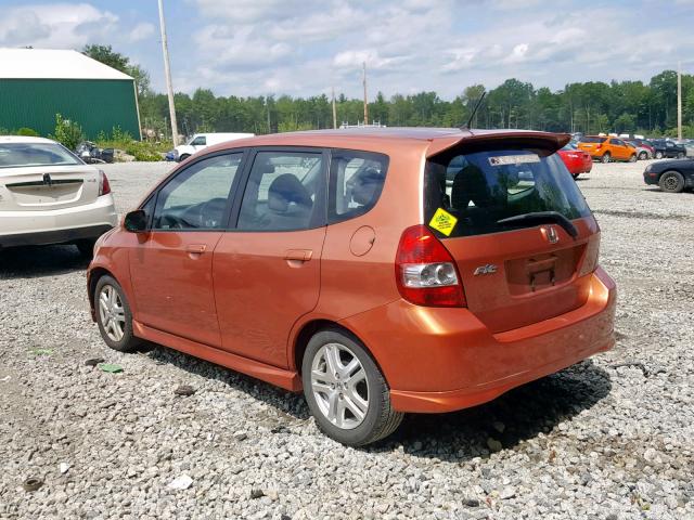 JHMGD38647S063418 - 2007 HONDA FIT S BROWN photo 3