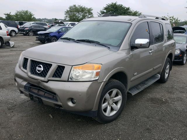 5N1AA08CX9N603596 - 2009 NISSAN ARMADA SE GOLD photo 2