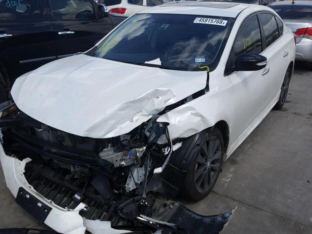 3N1CB7AP5JY234298 - 2018 NISSAN SENTRA SR WHITE photo 2