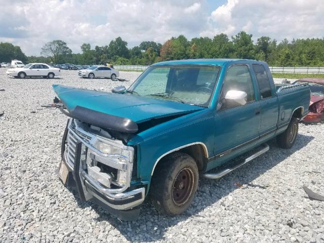 2GTEC19K4R1576764 - 1994 GMC SIERRA C15 GREEN photo 2