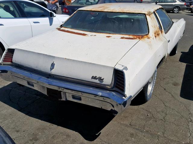 1H57K3Z421351 - 1973 CHEVROLET MONTE CARL WHITE photo 4