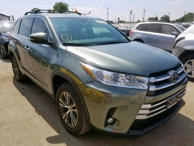 5TDZZRFH0HS222058 - 2017 TOYOTA HIGHLANDER GREEN photo 1