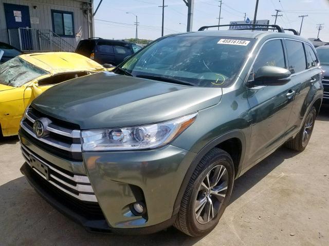 5TDZZRFH0HS222058 - 2017 TOYOTA HIGHLANDER GREEN photo 2