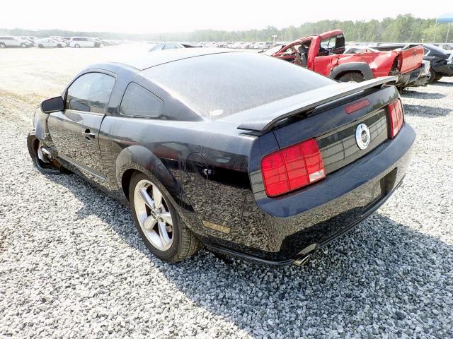 1ZVFT82H575202992 - 2007 FORD MUSTANG GT BLACK photo 3