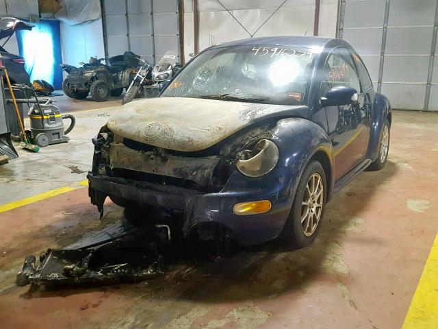 3VWBK21C34M403736 - 2004 VOLKSWAGEN NEW BEETLE ლურჯი ფოტო 2