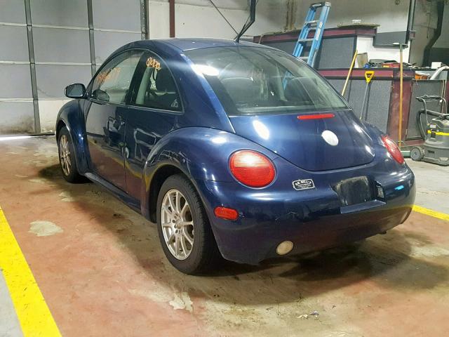 3VWBK21C34M403736 - 2004 VOLKSWAGEN NEW BEETLE ლურჯი ფოტო 3