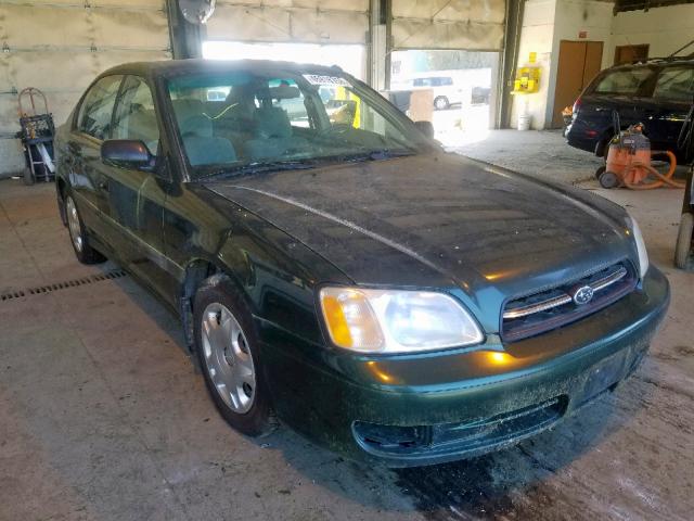 4S3BE6355Y7200802 - 2000 SUBARU LEGACY L GREEN photo 1