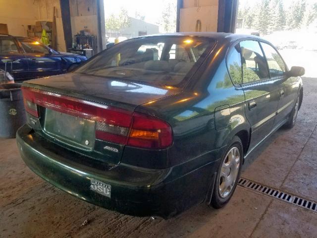 4S3BE6355Y7200802 - 2000 SUBARU LEGACY L GREEN photo 4