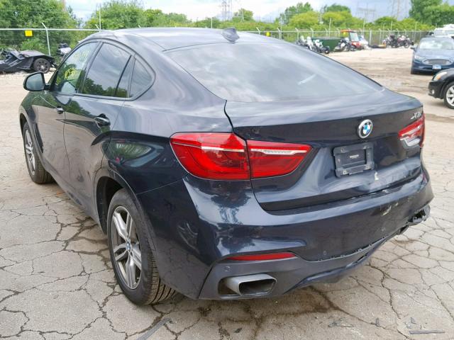 5UXKU6C34H0W38610 - 2017 BMW X6 XDRIVE5 BLACK photo 3