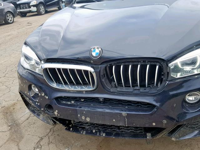5UXKU6C34H0W38610 - 2017 BMW X6 XDRIVE5 BLACK photo 9