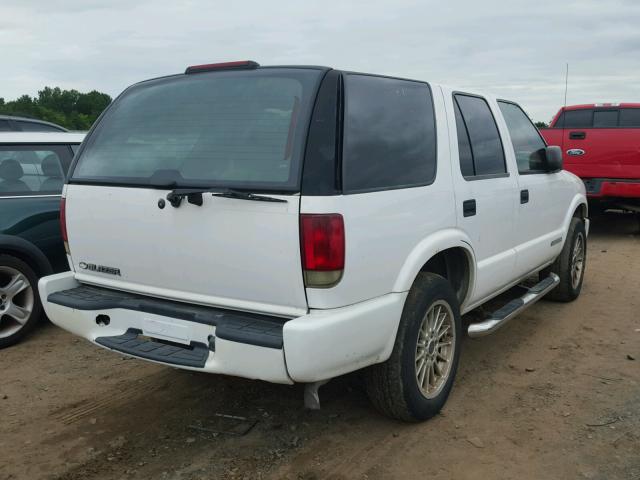 1GNDT13X24K134100 - 2004 CHEVROLET BLAZER WHITE photo 4