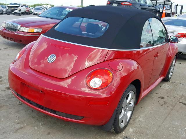 3VWSF31Y56M315876 - 2006 VOLKSWAGEN NEW BEETLE წითელი ფოტო 4