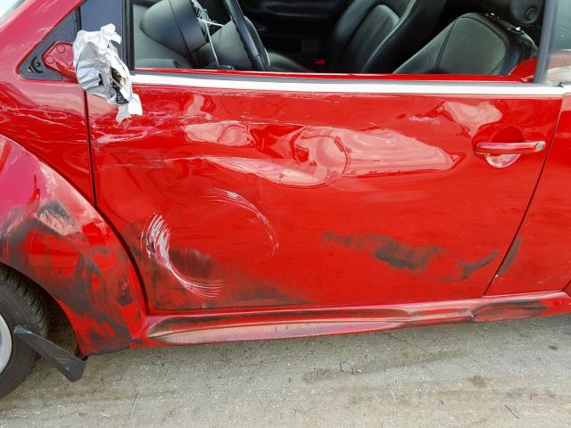 3VWSF31Y56M315876 - 2006 VOLKSWAGEN NEW BEETLE წითელი ფოტო 9