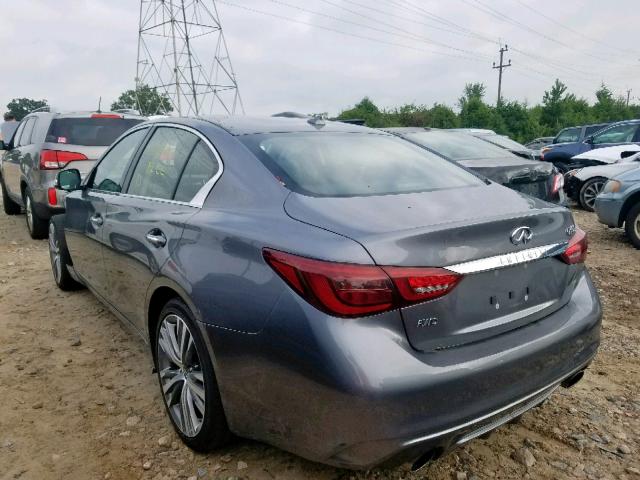 JN1EV7AR5JM444758 - 2018 INFINITI Q50 LUXE SILVER photo 3