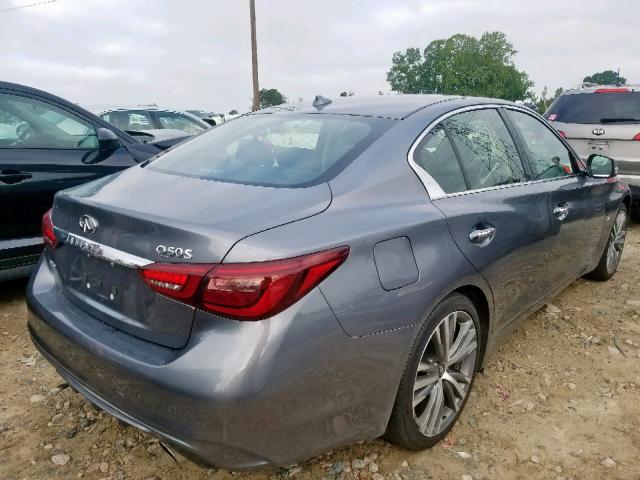 JN1EV7AR5JM444758 - 2018 INFINITI Q50 LUXE SILVER photo 4