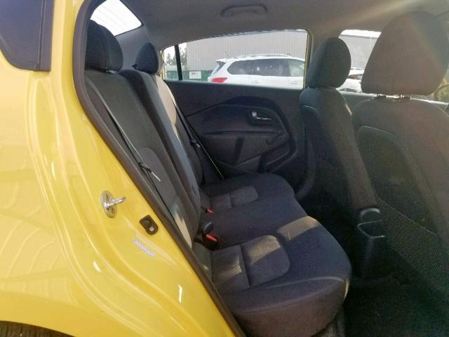 KNADM4A3XG6687689 - 2016 KIA RIO LX YELLOW photo 6