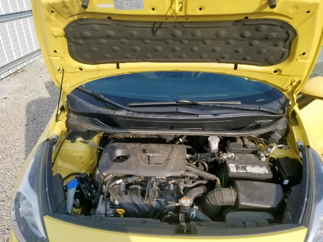 KNADM4A3XG6687689 - 2016 KIA RIO LX YELLOW photo 7