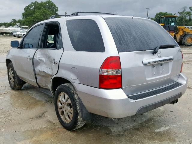 2HNYD18733H518595 - 2003 ACURA MDX TOURIN SILVER photo 3