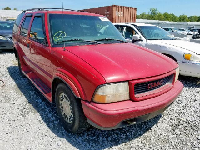 1GKDT13W1W2564692 - 1998 GMC ENVOY RED photo 1