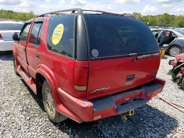 1GKDT13W1W2564692 - 1998 GMC ENVOY RED photo 3