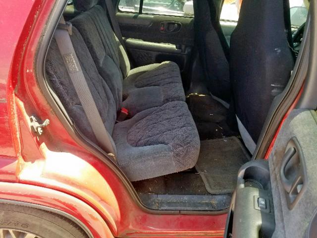 1GKDT13W1W2564692 - 1998 GMC ENVOY RED photo 6