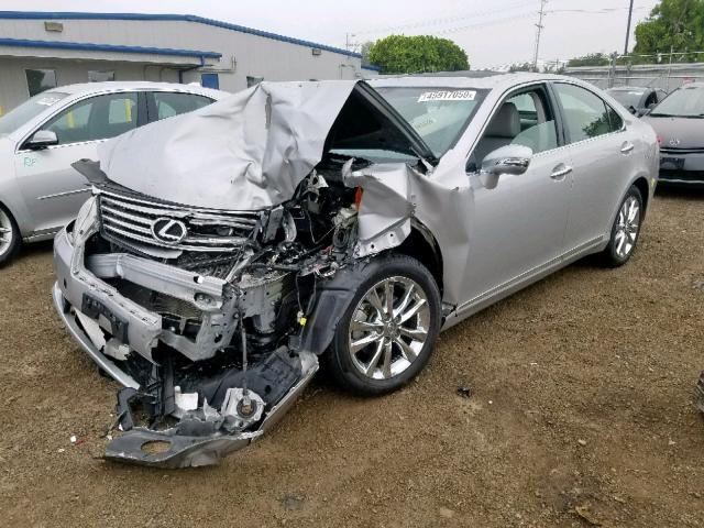 JTHBK1EG9B2416679 - 2011 LEXUS ES 350 SILVER photo 2