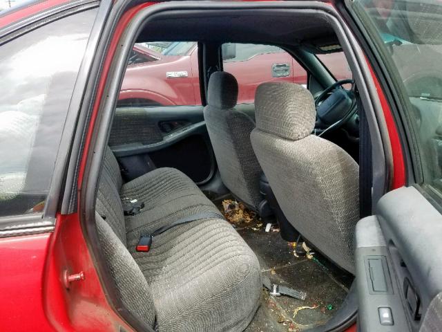 1G2WJ52M1SF318170 - 1995 PONTIAC GRAND PRIX Կարմիր լուսանկար 6