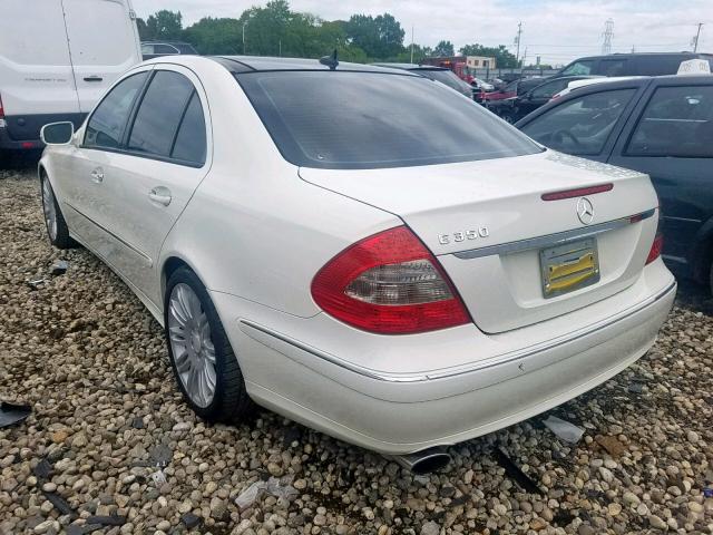 WDBUF56X88B279472 - 2008 MERCEDES-BENZ E 350 WHITE photo 3