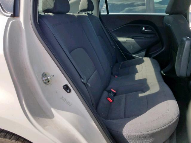 KNADN4A32E6362884 - 2014 KIA RIO EX WHITE photo 6