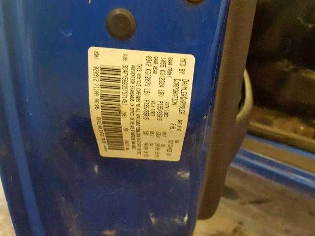 3C4FY58B35T571451 - 2005 CHRYSLER PT CRUISER BLUE photo 10