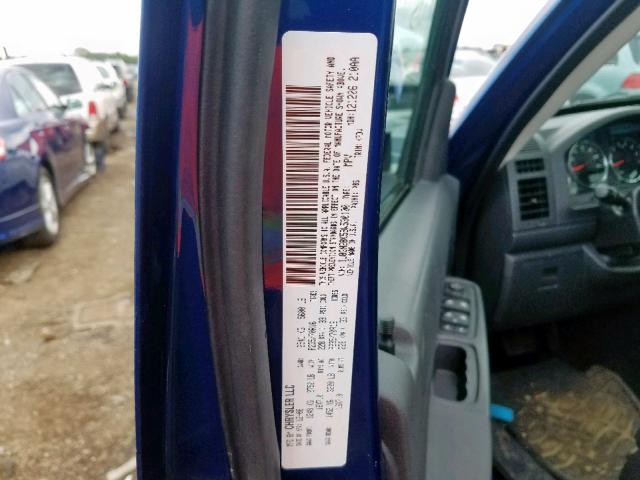 1J8GN28K59W530100 - 2009 JEEP LIBERTY SP BLUE photo 10