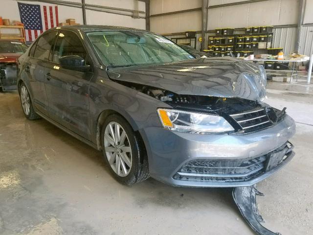 3VWLA7AJ0FM323882 - 2015 VOLKSWAGEN JETTA TDI GRAY photo 1