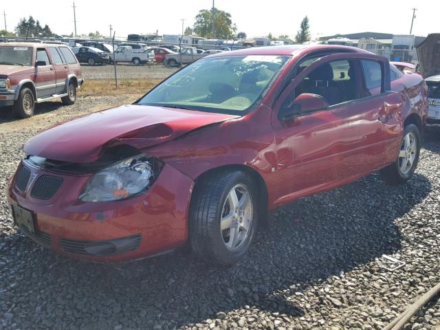 1G2AL15F977203506 - 2007 PONTIAC G5 RED photo 2