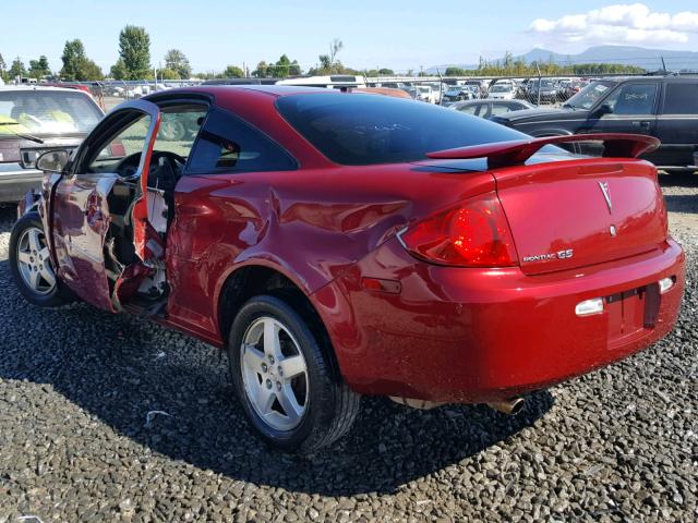 1G2AL15F977203506 - 2007 PONTIAC G5 RED photo 3