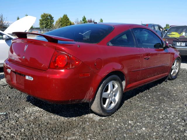 1G2AL15F977203506 - 2007 PONTIAC G5 RED photo 4